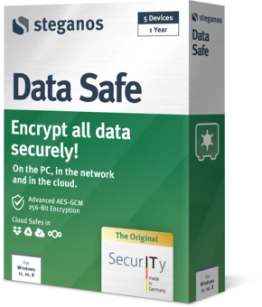 Συσκευασία Steganos Data Safe — δεξιά όψη
