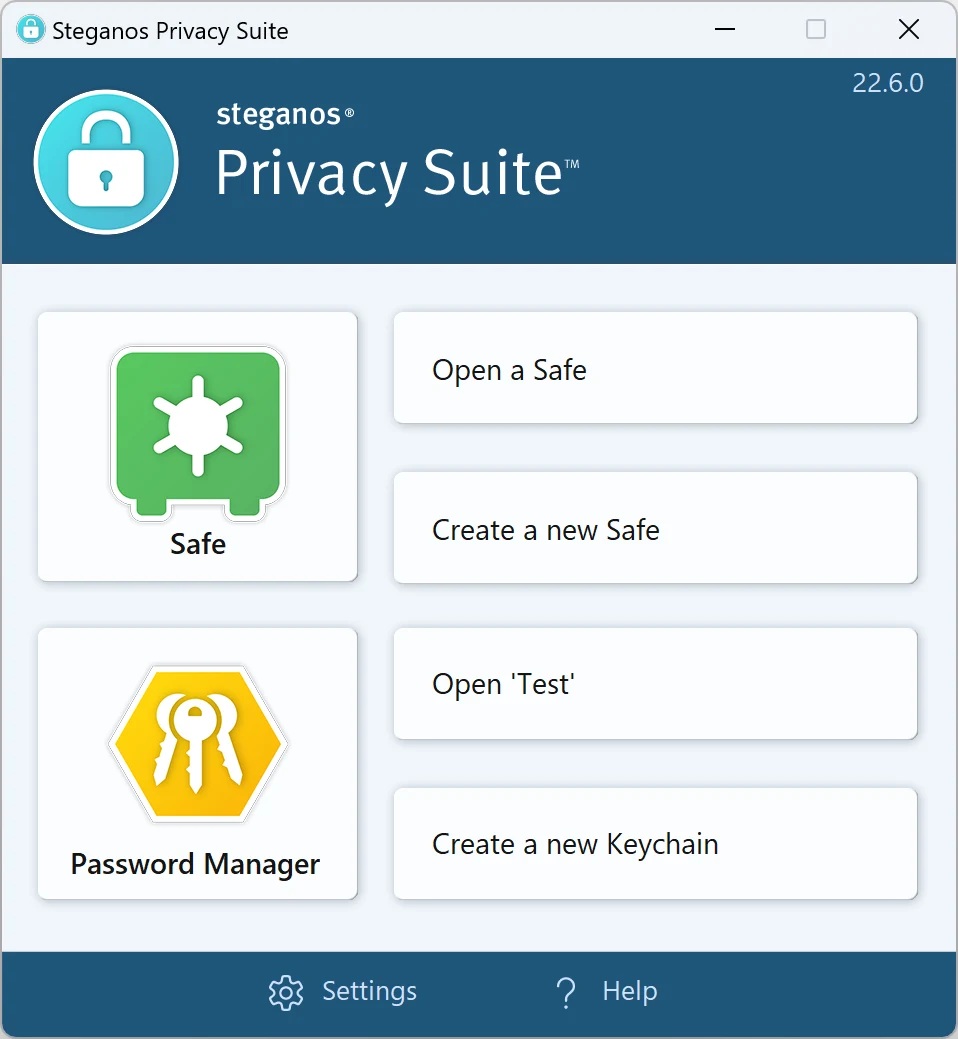 Steganos Privacy Suite on Windows